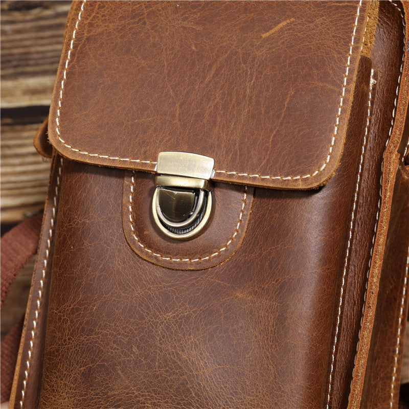 Vintage Genuine Leather Messenger Bag