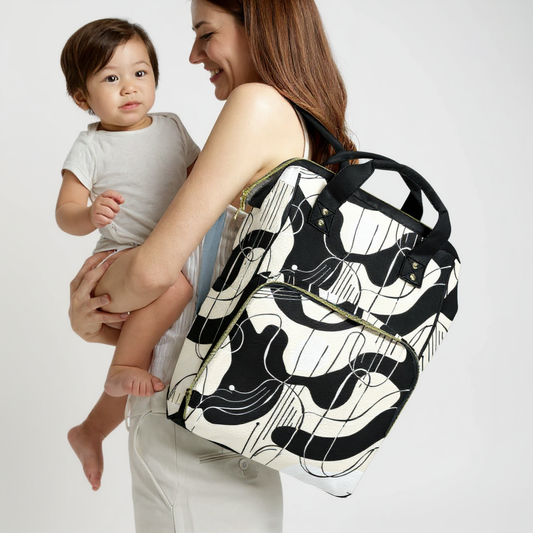 Modern Abstract Diaper Bag Backpack
