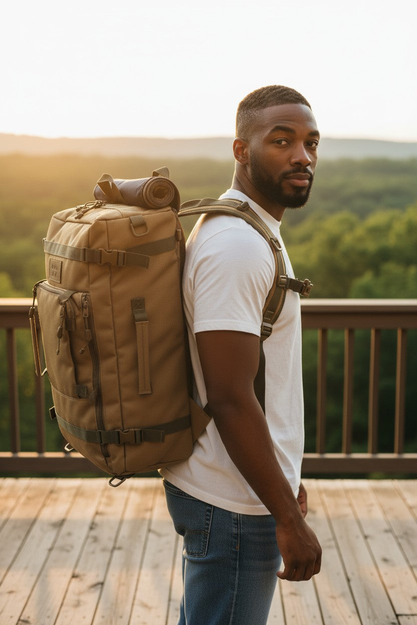 Multi-Functional Canvas Carry-On Duffel Bag | The Versatile Traveler Backpack