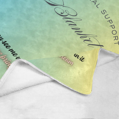 Emotional Support Blanket Ultra-Soft Micro Fleece Blanket 50"x60"