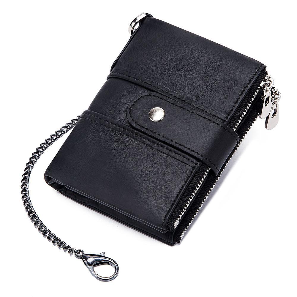The Secure Travel Bi-Fold Wallet | Genuine Leather Compact & Anti-Theft