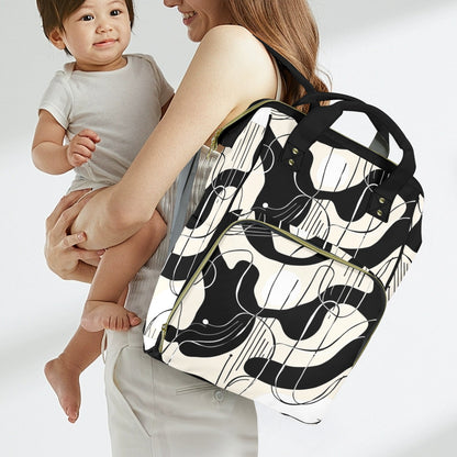 Modern Abstract Diaper Bag Backpack