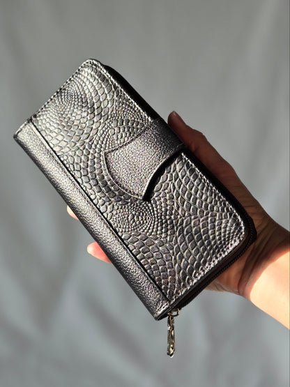 Embossed Clutch Wallet