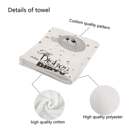 "The Dishes Are Looking At Me Dirty Again Funny Kitchen Towel | Sarcastic Dish Towel | Humorous Home Decor | White & Ora