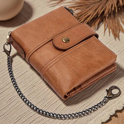 The Secure Travel Bi-Fold Wallet | Genuine Leather Compact & Anti-Theft