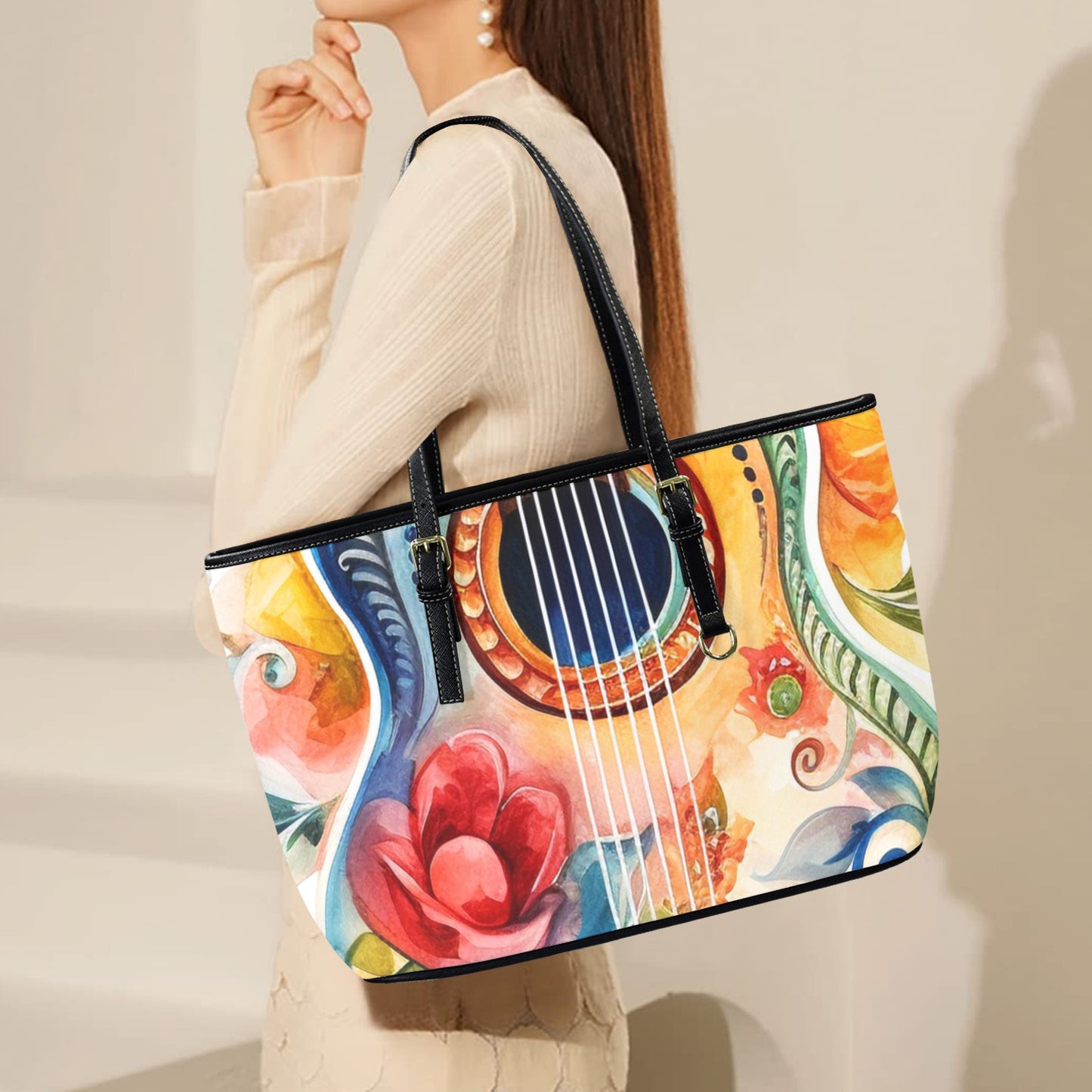 The Watercolor Sonata Vegan Leather Tote