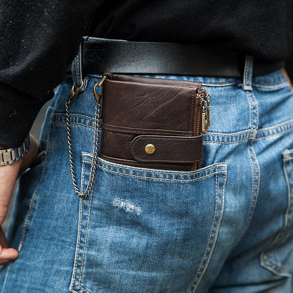 The Secure Travel Bi-Fold Wallet | Genuine Leather Compact & Anti-Theft