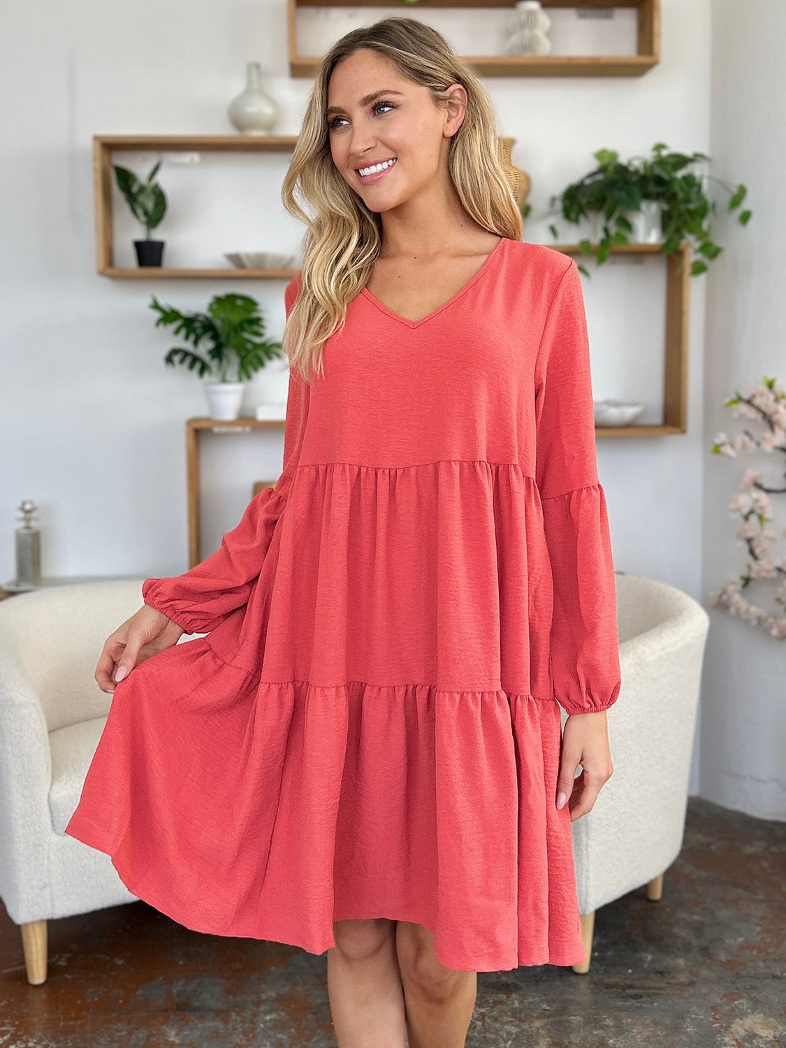 Double Take Tiered Dress