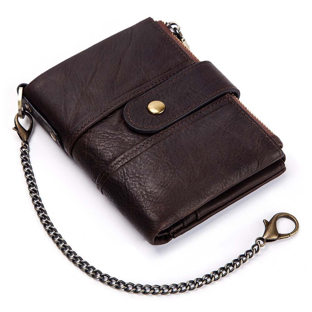 The Secure Travel Bi-Fold Wallet | Genuine Leather Compact & Anti-Theft