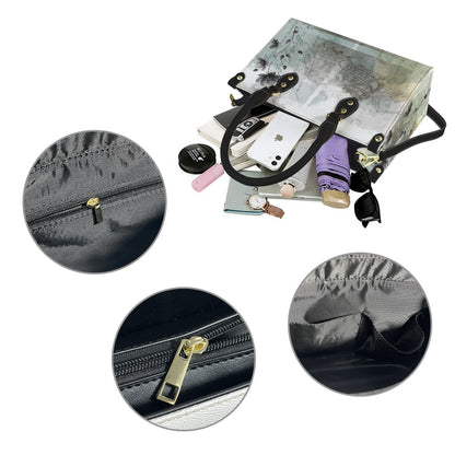 Dora Vegan Leather Abstract Art Print Handbag