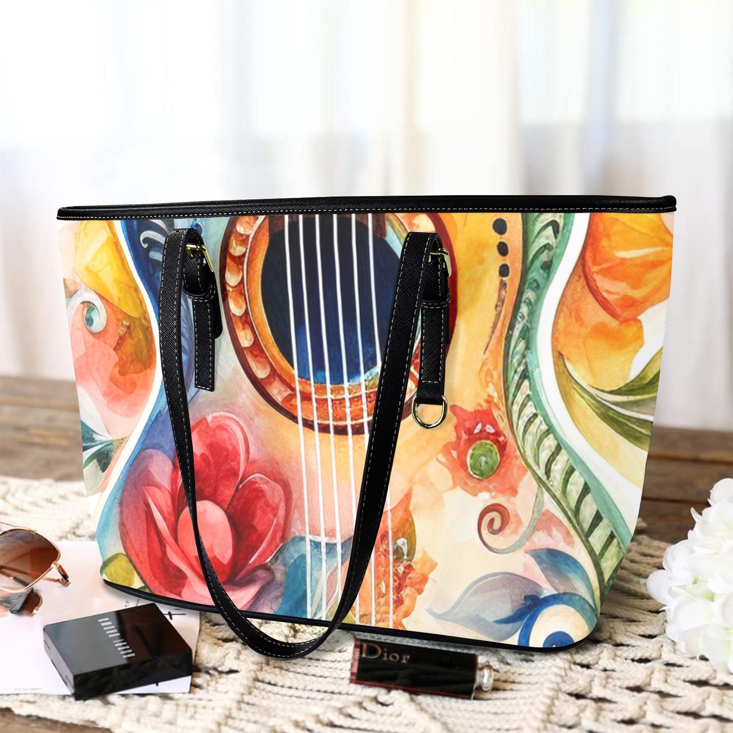 The Watercolor Sonata Vegan Leather Tote