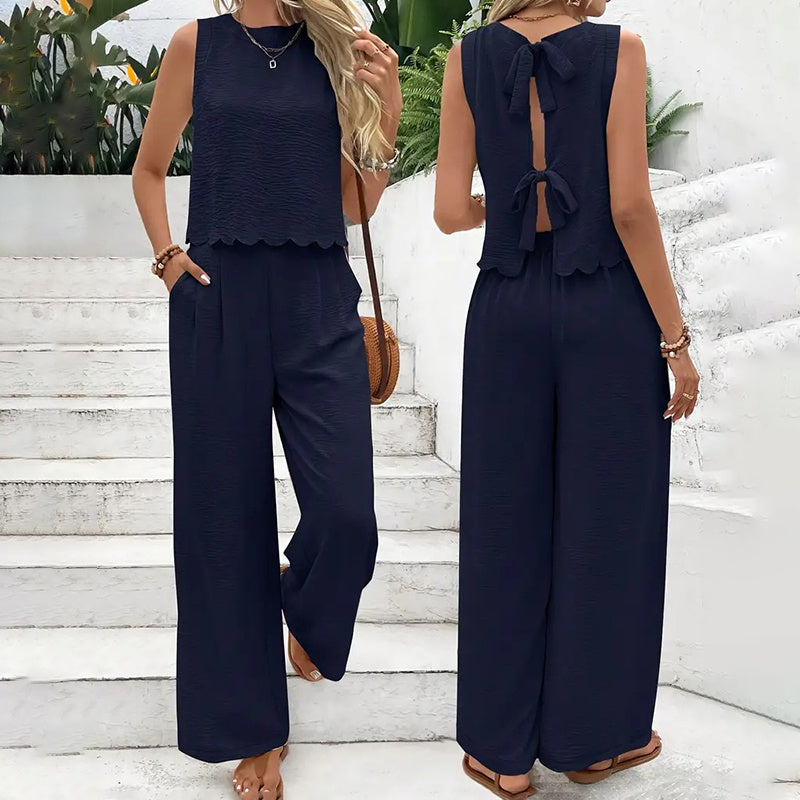 Traveler's Retreat Tie-Back Two-Piece Set