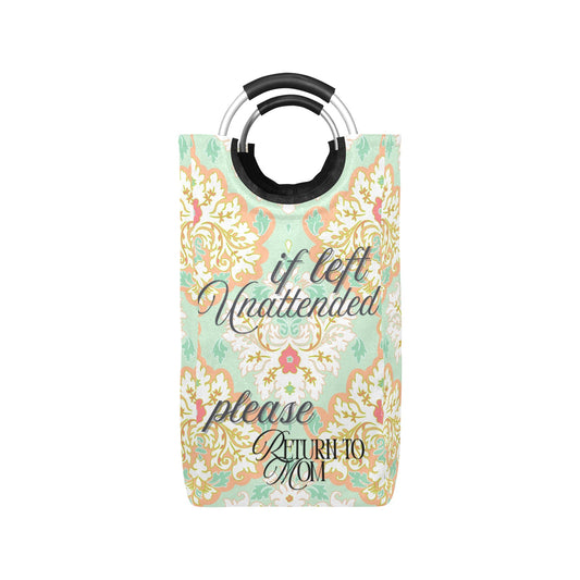 If Left Unattended" Funny Return to Mom  Laundry Bag |