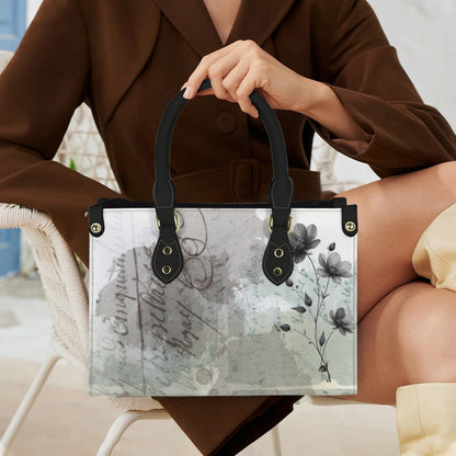 Dora Vegan Leather Abstract Art Print Handbag