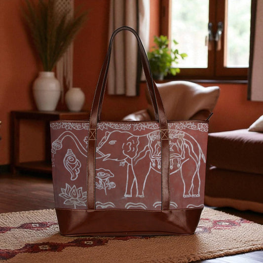 Exclusive Artistic Elephant Travel Tote Bag