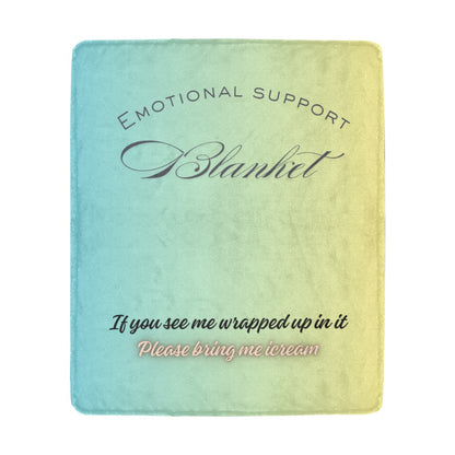 Emotional Support Blanket Ultra-Soft Micro Fleece Blanket 50"x60"