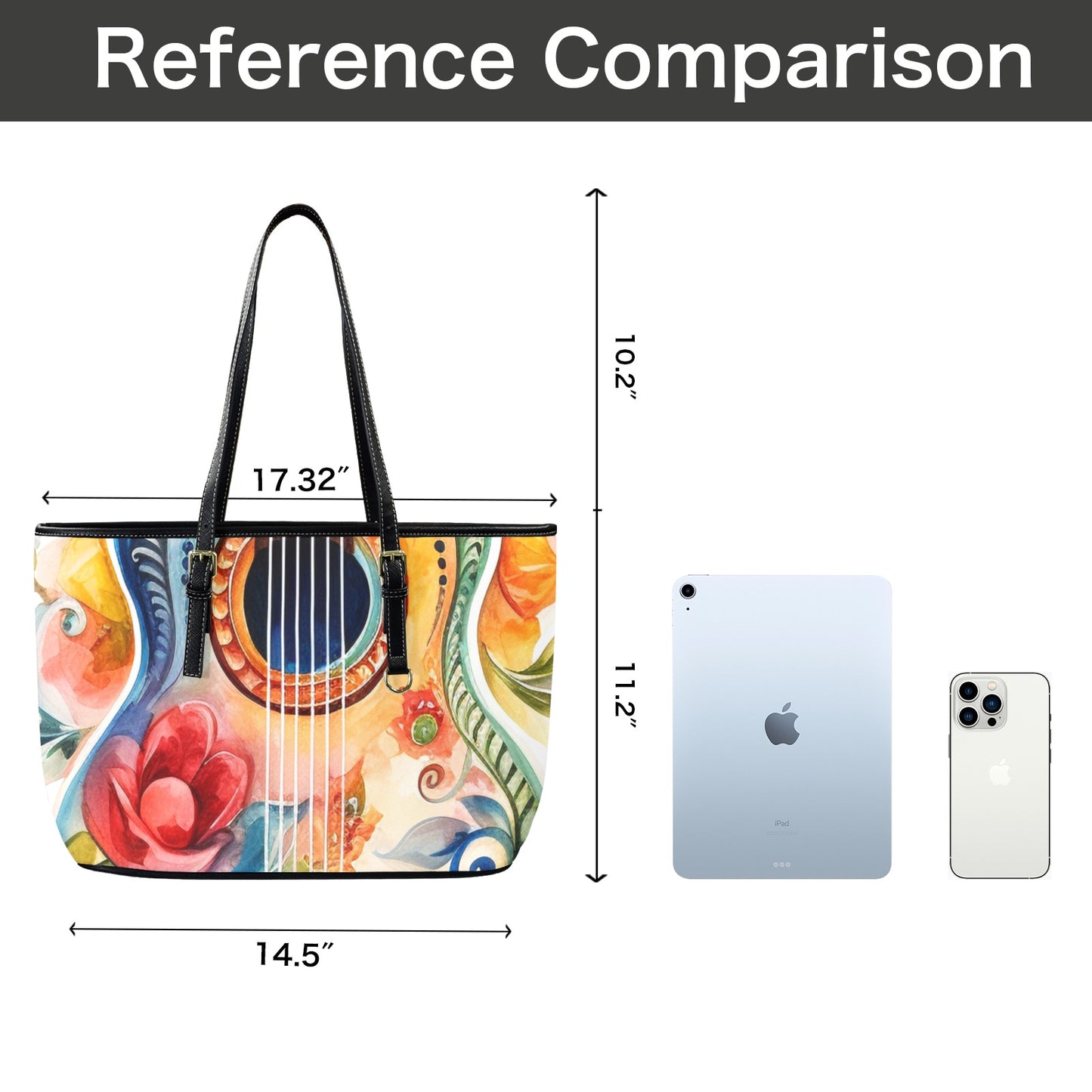 The Watercolor Sonata Vegan Leather Tote