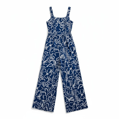 Urban Explorer Abstract Print Wide-Leg Jumpsuit