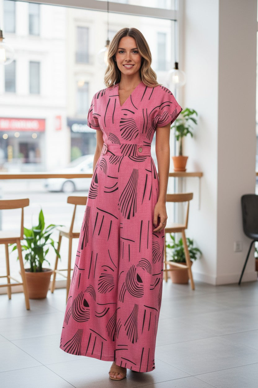 City Explorer Printed Wide-Leg Jumpsuit