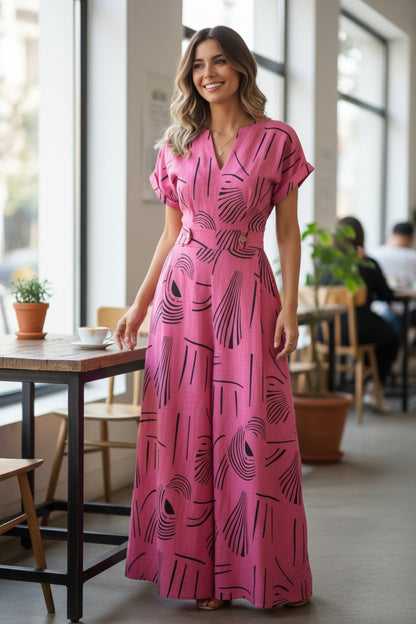 City Explorer Printed Wide-Leg Jumpsuit