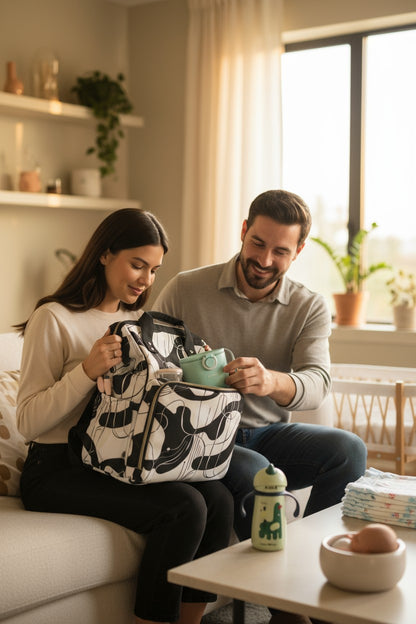 Modern Abstract Diaper Bag Backpack