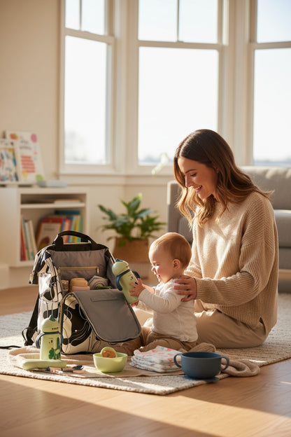 Modern Abstract Diaper Bag Backpack