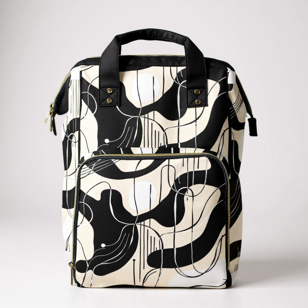 Modern Abstract Diaper Bag Backpack