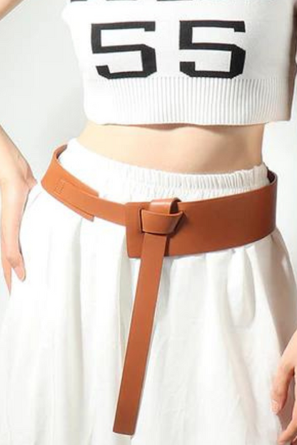 Knot Detail PU Belt