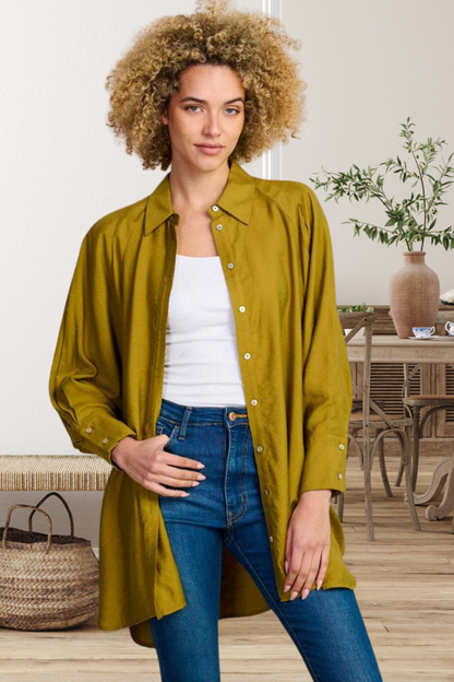 Willow Oversized Boyfriend Button up Top