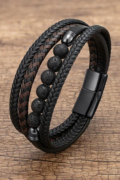 Leather Braided Bracelet