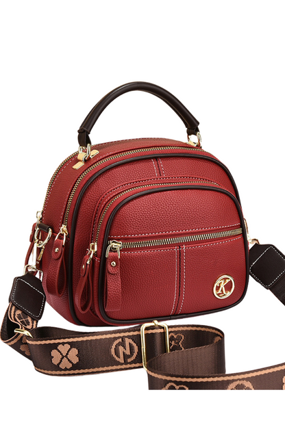 The "Maven Multifunction" Vegan Leather Crossbody | Multi-Compartment Everyday Bag