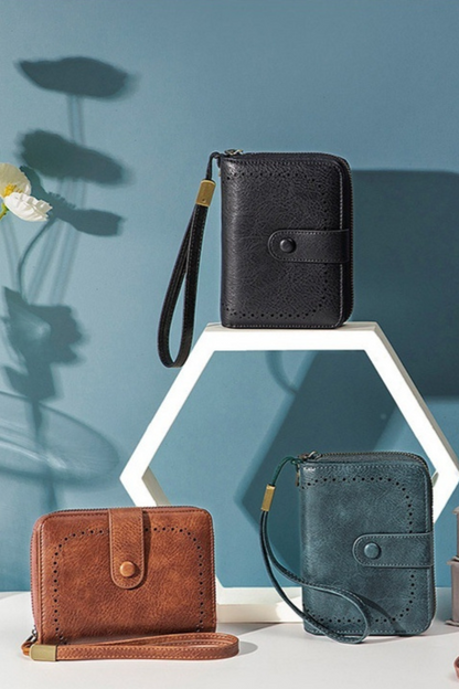 The "Urban Luxe" Vegan Leather Mini Wallet | Compact & Multi-Card Holder