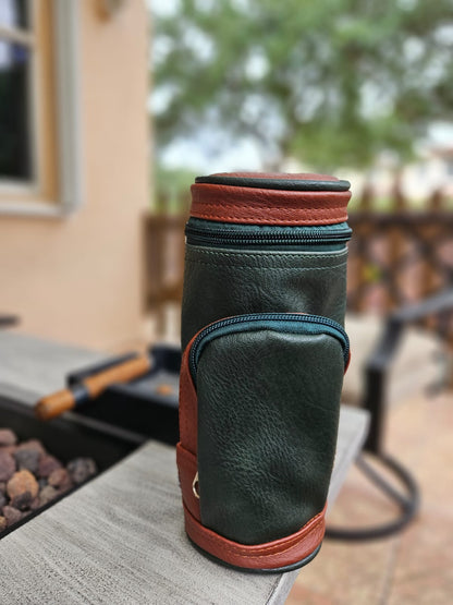 Portable Vegan Leather 8-Piece Cigar Storage Bag