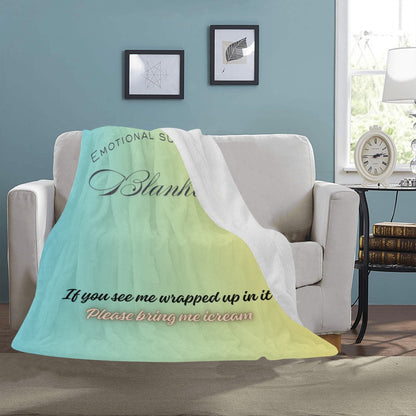 Emotional Support Blanket Ultra-Soft Micro Fleece Blanket 50"x60"