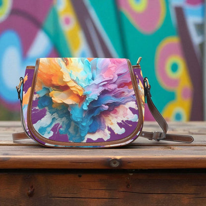 Vibrant Journey Crossbody Saddle Bag