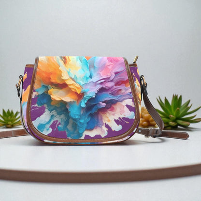 Vibrant Journey Crossbody Saddle Bag