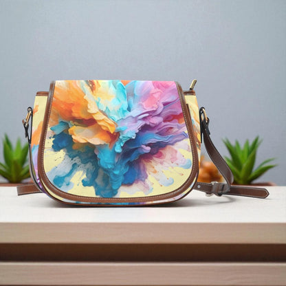 Vibrant Journey Crossbody Saddle Bag