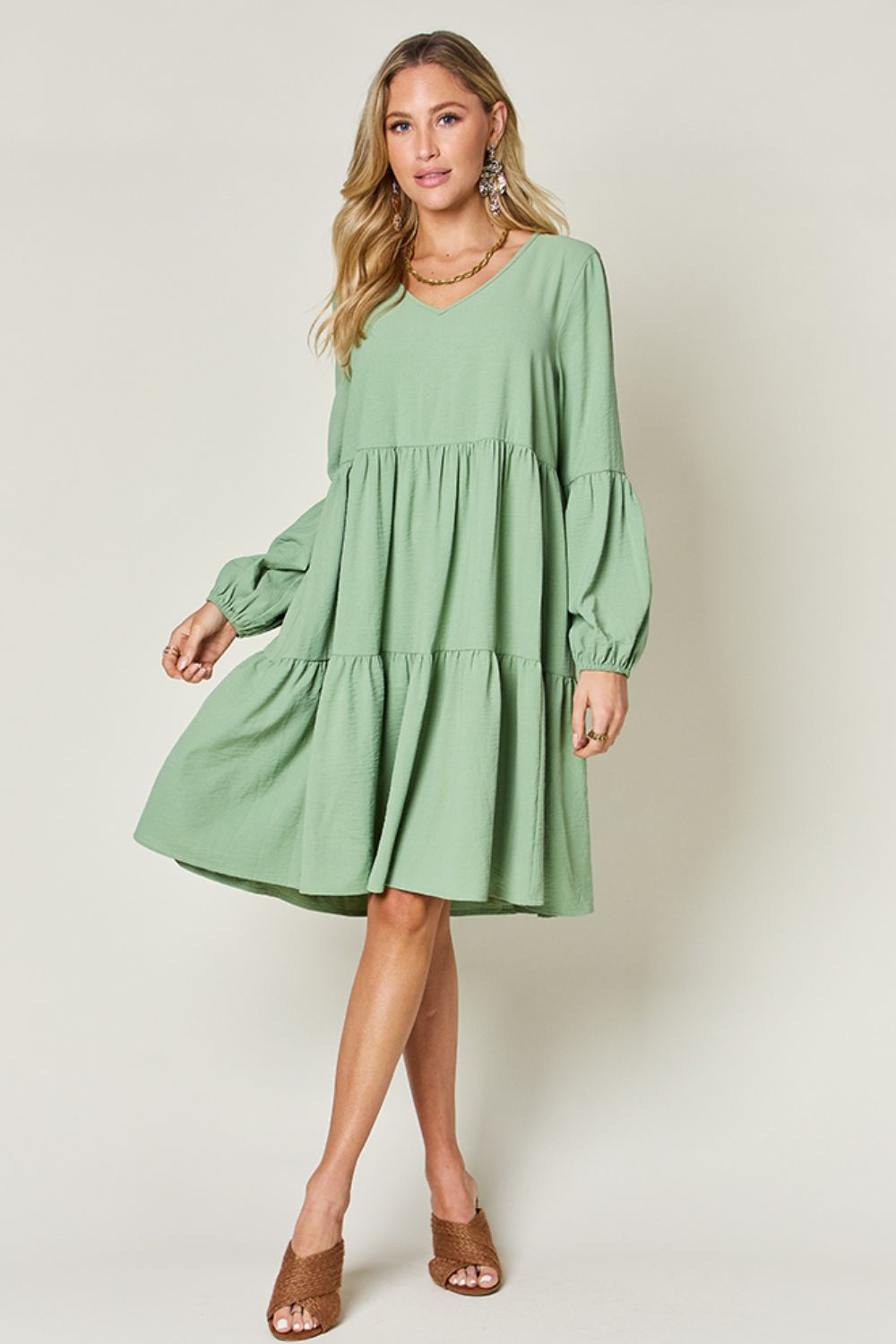 Double Take Tiered Dress