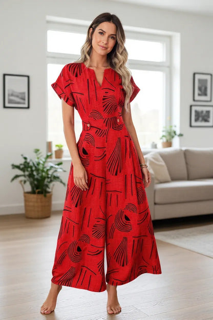 City Explorer Printed Wide-Leg Jumpsuit