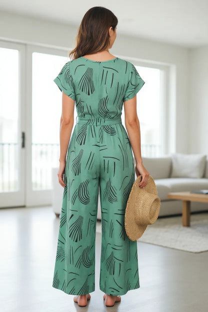 City Explorer Printed Wide-Leg Jumpsuit
