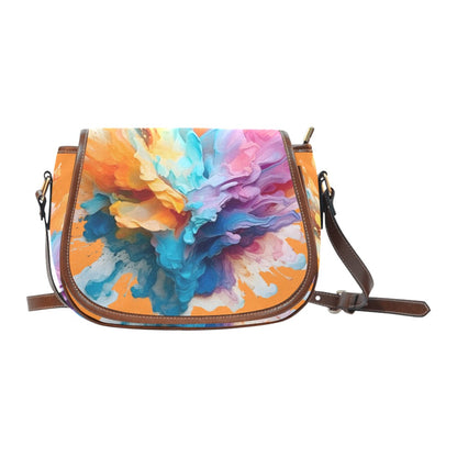 Vibrant Journey Crossbody Saddle Bag