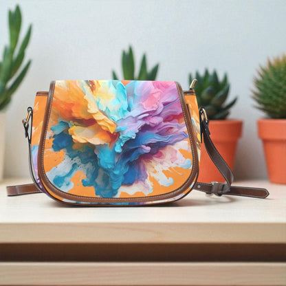 Vibrant Journey Crossbody Saddle Bag