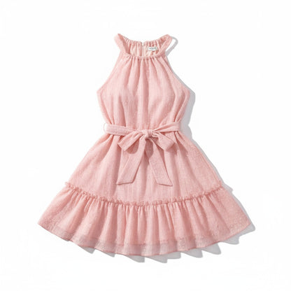 Chic Tiered Ruffle Halter Neck Mini Dress - Perfect Summer Travel Sundress