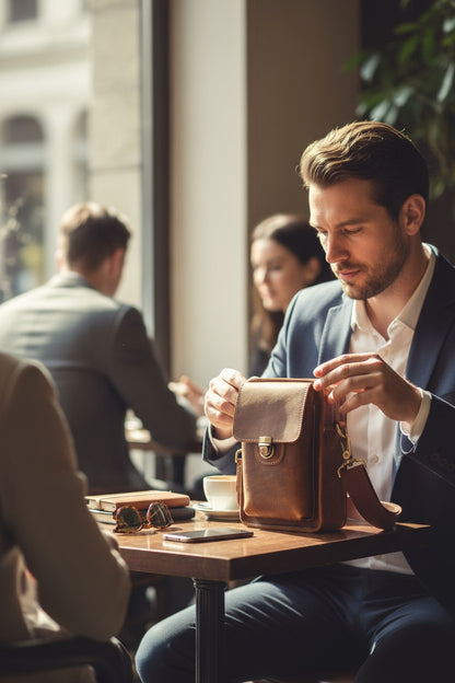 Vintage Genuine Leather Messenger Bag