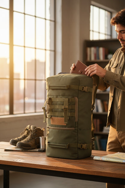 Multi-Functional Canvas Carry-On Duffel Bag | The Versatile Traveler Backpack