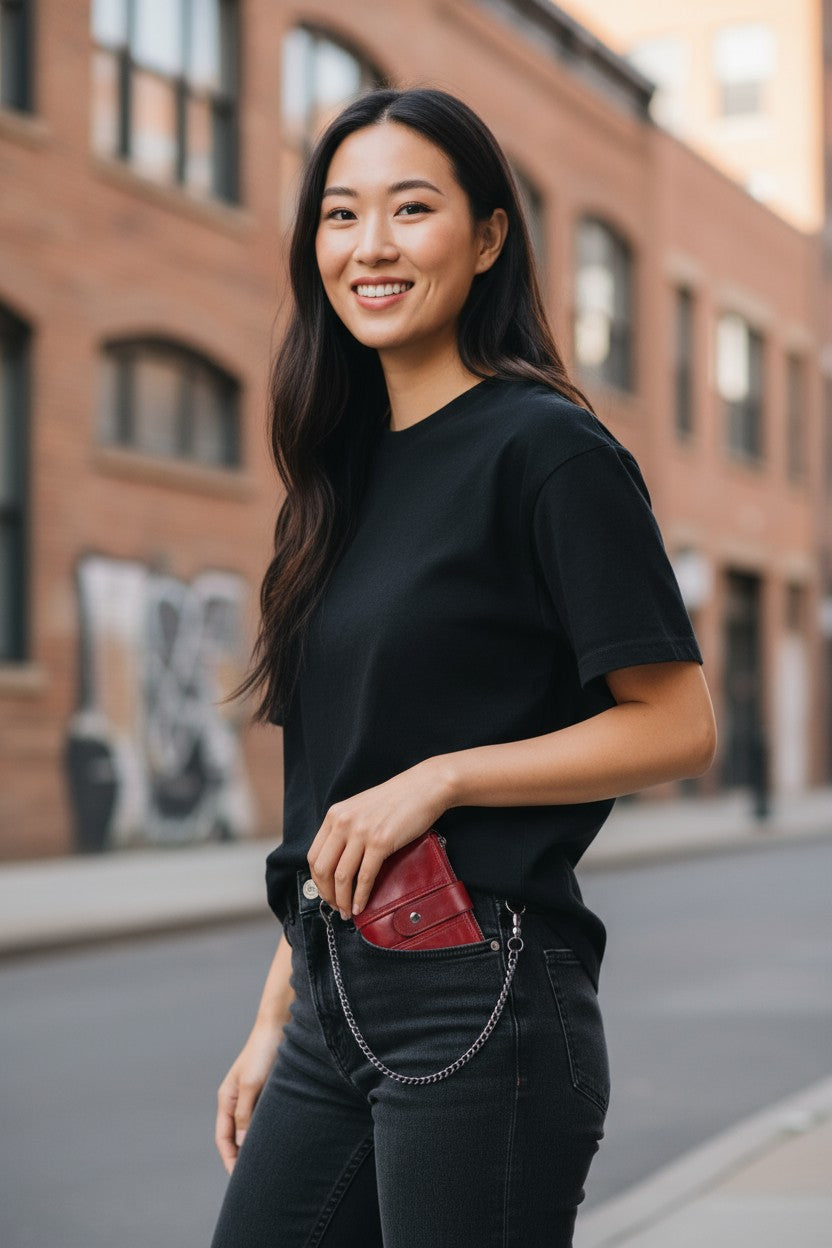 The Secure Travel Bi-Fold Wallet | Genuine Leather Compact & Anti-Theft