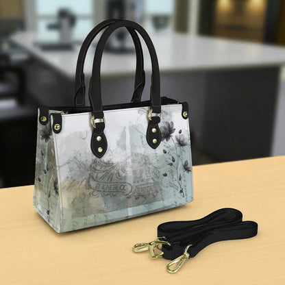 Dora Vegan Leather Abstract Art Print Handbag