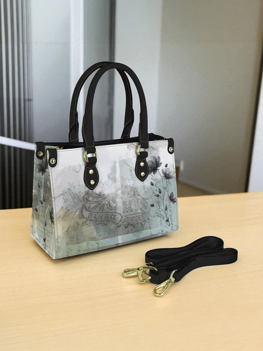 Dora Vegan Leather Abstract Art Print Handbag