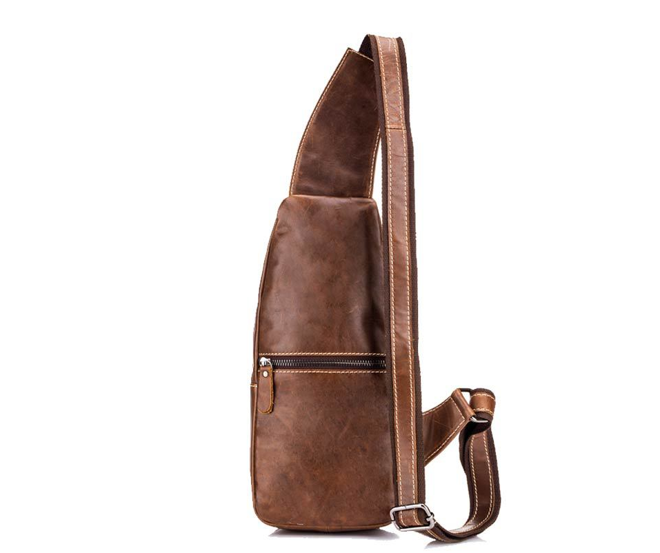 Leather Sling Crossbody Bag