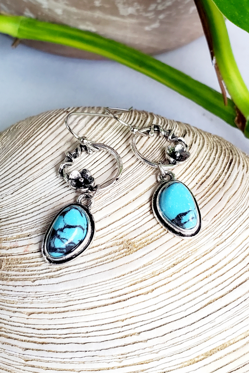 Fashion turquoise bohemian earrings
